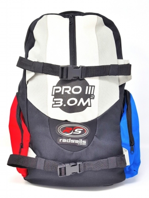 RS Powerkite Pro3 Vierleiner 240x90 cm Flugleine Griffe Rucksack R2F