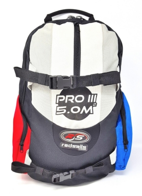 RS Powerkite Pro3 Vierleiner 386x140 cm Flugleine Griffe Rucksack R2F