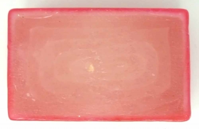 Blockkerze Kerze 100x80x60 mm Rot Weiss Motiv Kreuz Geschenk Tisch Deko