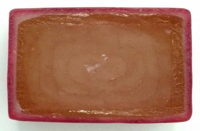 Blockkerze Kerze 100x80x60 mm Rot Weiss Motiv LOVE Geschenk Tisch Deko