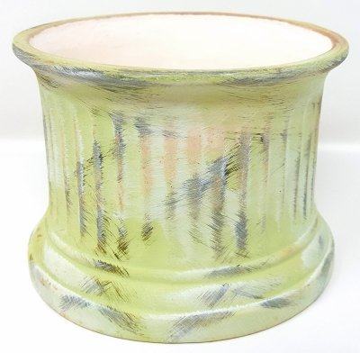 Blumentopf Pflanzentopf Art Deco Roemische Saeule Gruen 12 x 9 cm