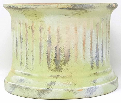 Blumentopf Pflanzentopf Art Deco Roemische Saeule Gruen 12 x 9 cm