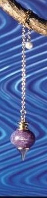 Pendel Edelstein Amethyst Kugel Messingspitze Kette