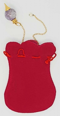 Pendel Edelstein Amethyst Kugel Messingspitze Kette