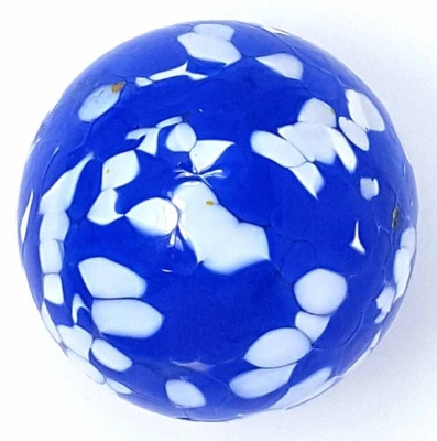 Frankenwald Glaskugel Glas Kugel Oxidharzglas 7 cm blau