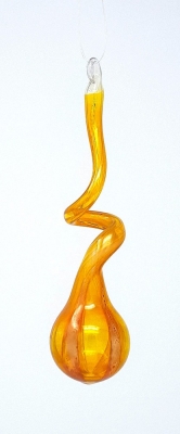 Frankenwald Schleifenspirale Glasspirale Oxidharzglas 11cm lang Ø 3 cm