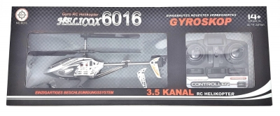 RC Hubschrauber Helicox 6016 silber schwarz Lang 330 mm LED Licht stabil