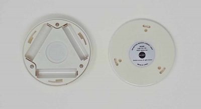 LED Spot Strahler 8 cm Nacht Kabinen Licht Bewegungs Sensor Akku Batterie Camping