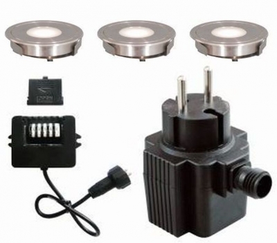 seliger LED Minispot 800 Punktstrahler Ø45x10mm 12V V4A warmweiss IP68 0,15W