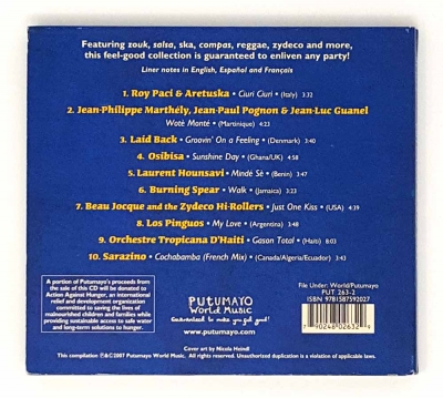 Putumayo Welt Musik CD World Party Mix Salsa Ska Compas Reggae Zydeco