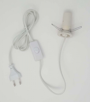 Ersatz Schnur Schalter Fassung Tisch Lampen Anschluss Kabel 240V50HzE14 25W IP20
