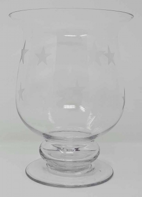 Windlicht Tischwindlicht Glas Sterne Dekoration Advent 15 x 20 cm