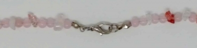 Schmuck Kofferset Rosenquarz Bergkristall 14-teilig