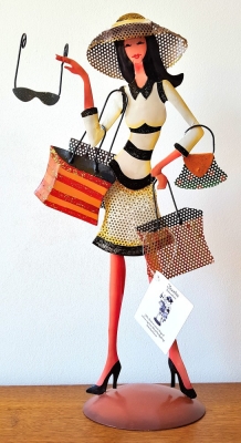 Jewelies Metall Schmuck Halter Staender Lady Rose