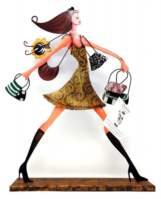 Jewelies Metall Schmuck Halter Staender Miss Rodeo Drive Gold