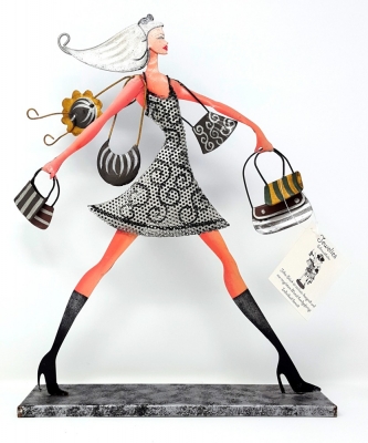 Jewelies Metall Schmuck Halter Staender Miss Rodeo Drive Silber