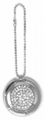 Schmuck Anhaenger Medaillon Crystal Strass 45mm Edelstahl Strasssteine