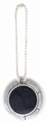 Schmuck Anhaenger Medaillon Moving Star 45mm Edelstahl Strasssteine