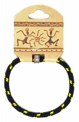 Windworks Kinder Armband Nylon Umfang 13 cm Schwarz Gelb