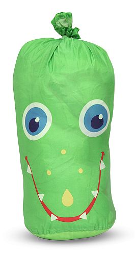 Krokodilschlafsack im Packsack 25 x 39 cm / 9.84 x 15.35 inch