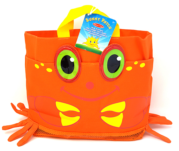 Kinder Strand Schwimmbad Tasche Krabbe Orange