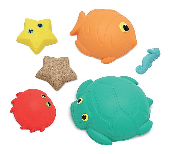 Sandspielset Meerestiere 23 x 24 x 6,5 cm / 9.06 x 9.45 x 2.56 inch