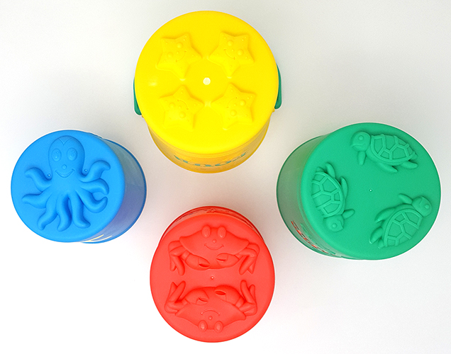 Blau-Eins-Oktopus / Rot-Zwei-Krabbe / Grün-Drei-Schildkröte / Gelb-Vier-Seestern