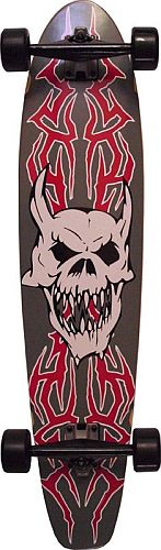 Flexcruising Longboard Boner 7 Lagen Ahornholz Graphik einseitig 96 x 21 cm / 37.8 x 8.27 inch