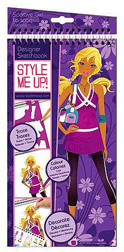 Style Me Up Zeichenblock Sportive Girl