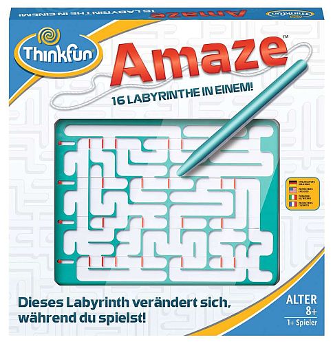 ThinkFun Spiele - Amaze 16 Labyrinthe in einem !
