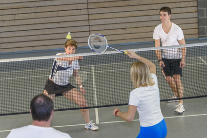 Badminton ist ein Team-Sport