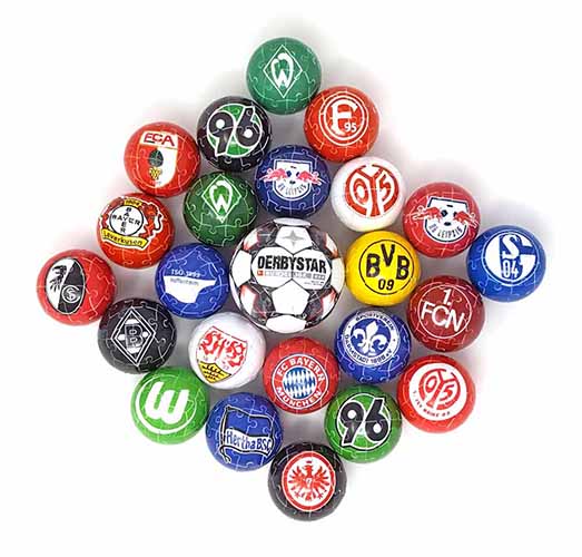 Ravensburger Puzzleball Bundesliga mit Vereinslogo 27 Teile Durchmesser 5 cm